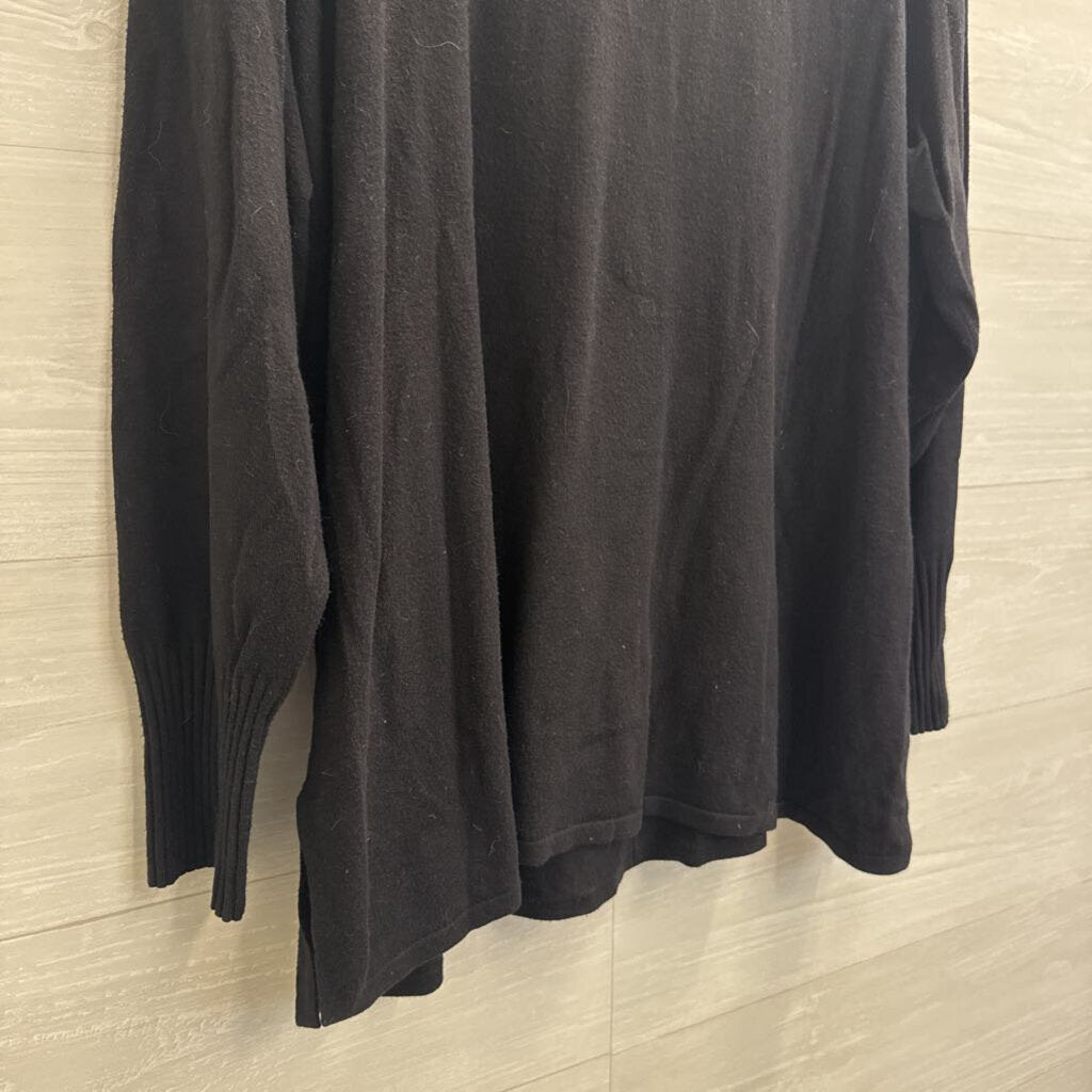 Tribal Black Turtleneck Sweater Top Extra Large