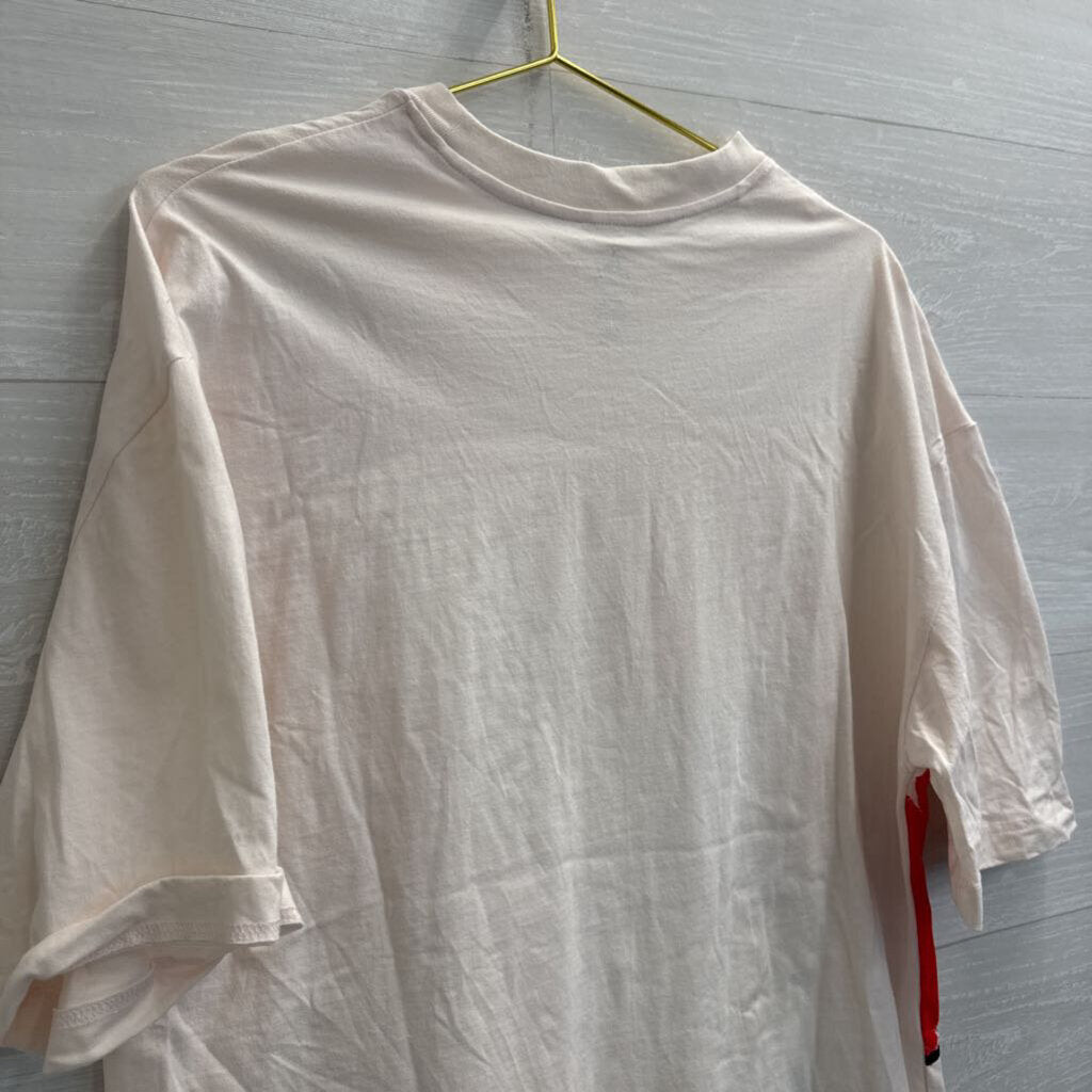 Disney Cream/ Multi Mickey Short Sleeve Boxy Graphic Tee Medium