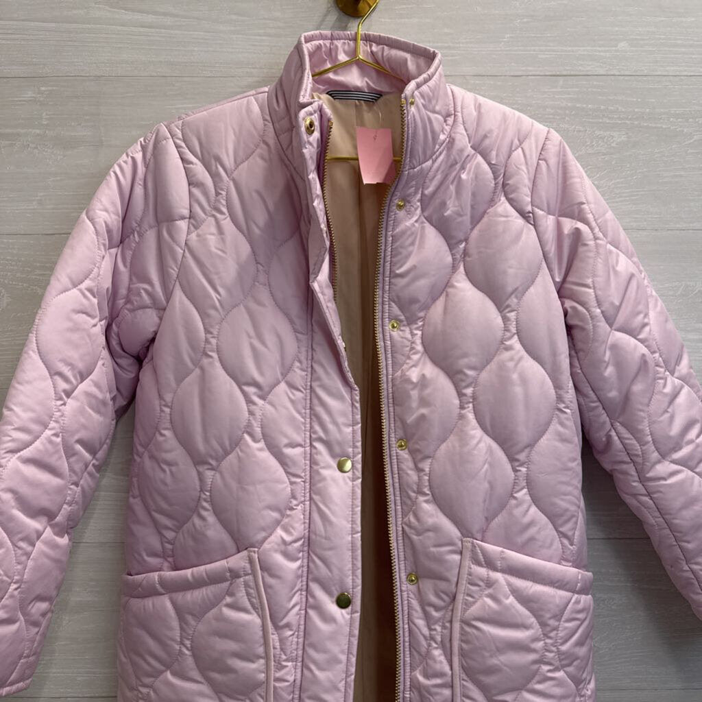 J Crew Lavender Quilted Puffer Jacket Medium