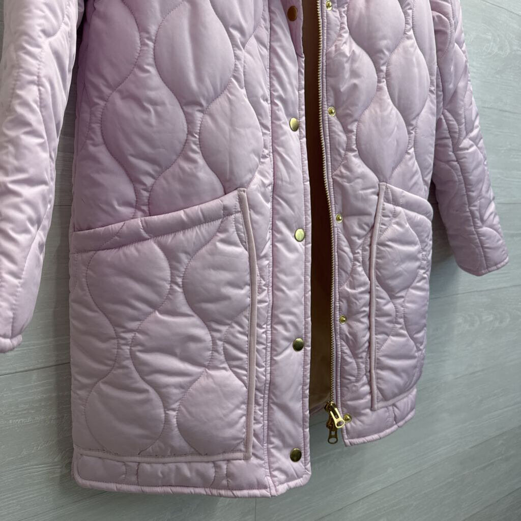 J Crew Lavender Quilted Puffer Jacket Medium