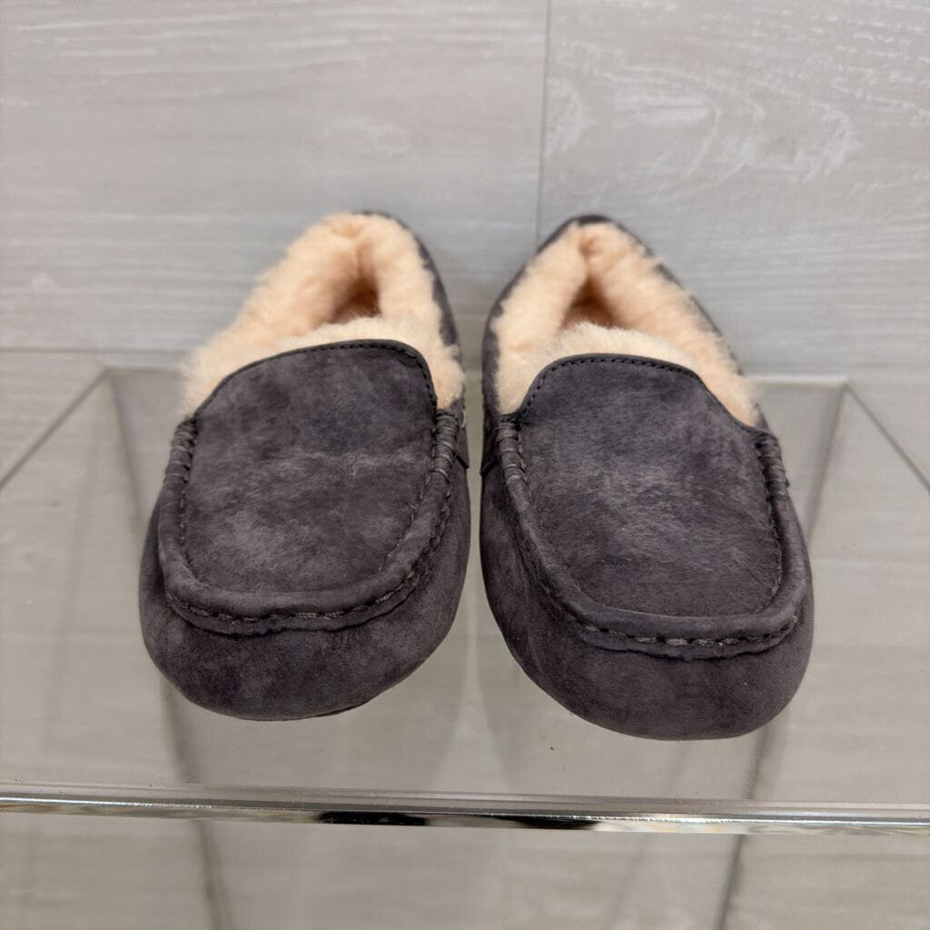 Ugg Grey Suede Ansley Slippers 6