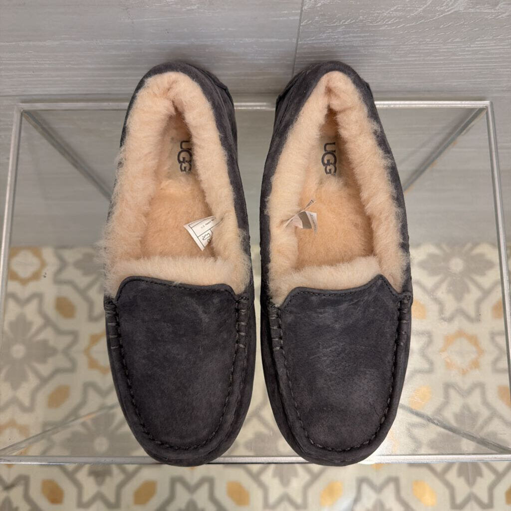 Ugg Grey Suede Ansley Slippers 6