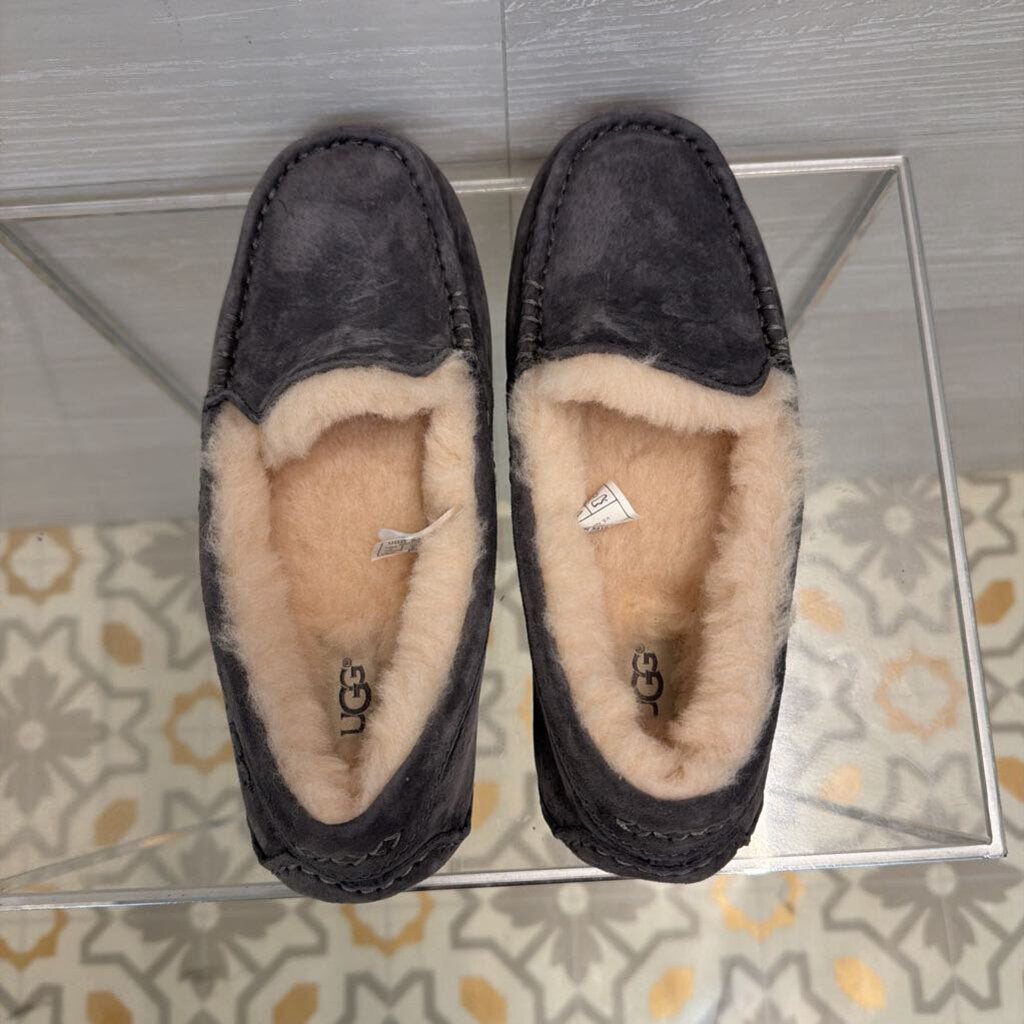 Ugg Grey Suede Ansley Slippers 6