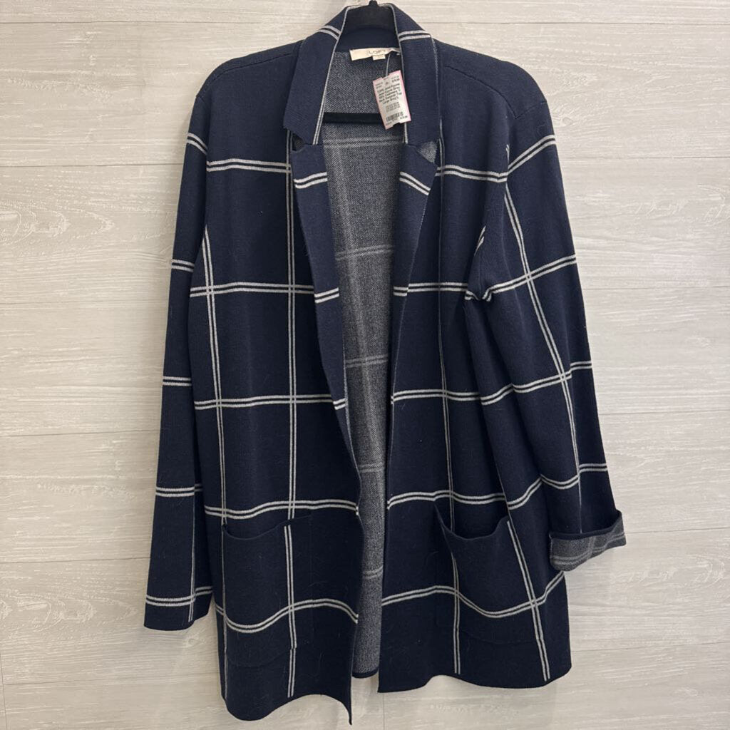 Jenni Kayne Grey 100% Cashmere V Neck Sweater Top Large