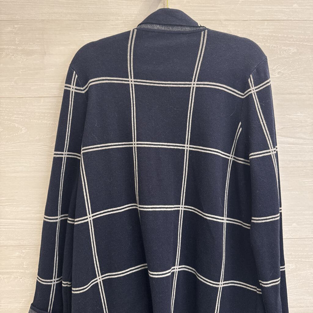 Jenni Kayne Grey 100% Cashmere V Neck Sweater Top Large