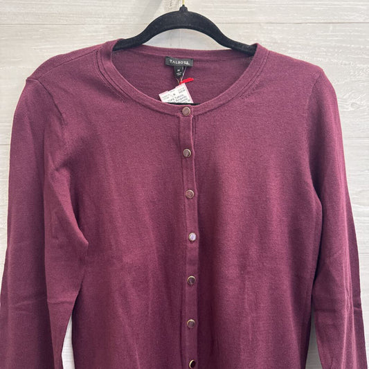 Talbots Burgundy Cardigan Sweater Medium
