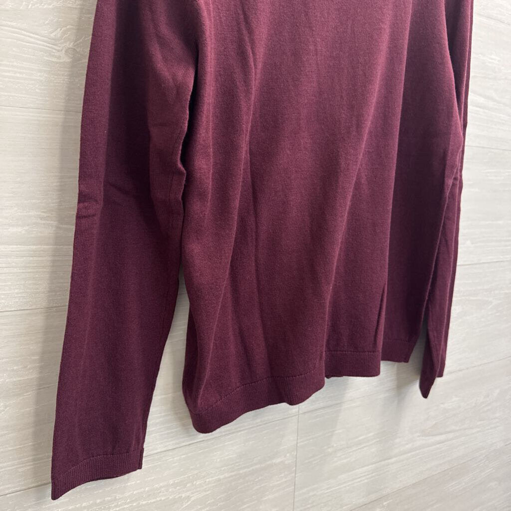 Talbots Burgundy Cardigan Sweater Medium