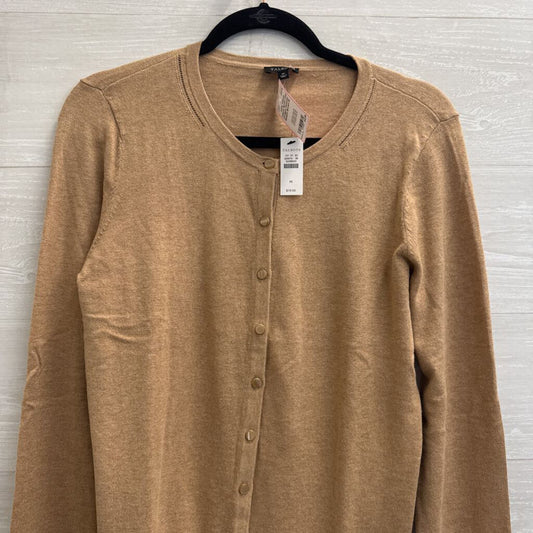 Talbots Brown Knit Cardigan Sweater Medium