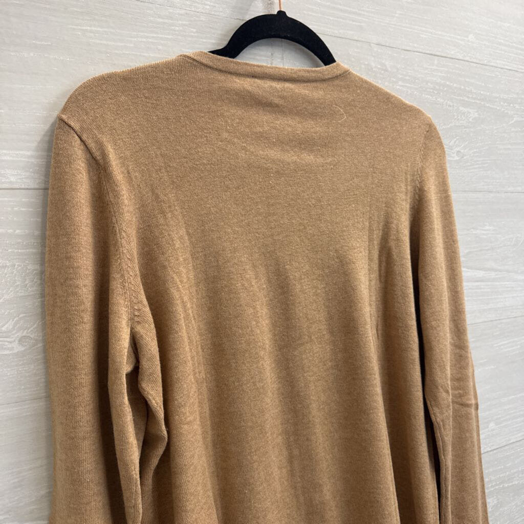 Talbots Brown Knit Cardigan Sweater Medium