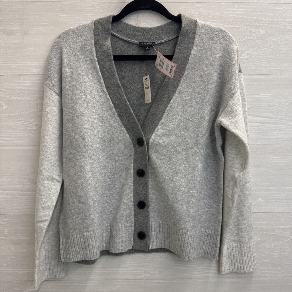 Talbots Grey Cardigan Sweater Small