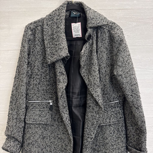 Cynthia Rowley Black/ White Tweed Long Jacket Medium