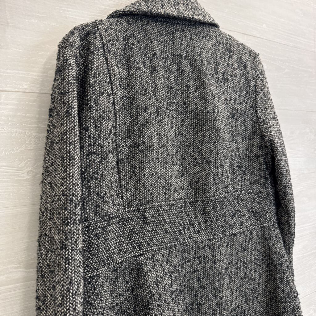 Cynthia Rowley Black/ White Tweed Long Jacket Medium