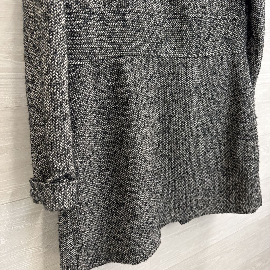 Cynthia Rowley Black/ White Tweed Long Jacket Medium