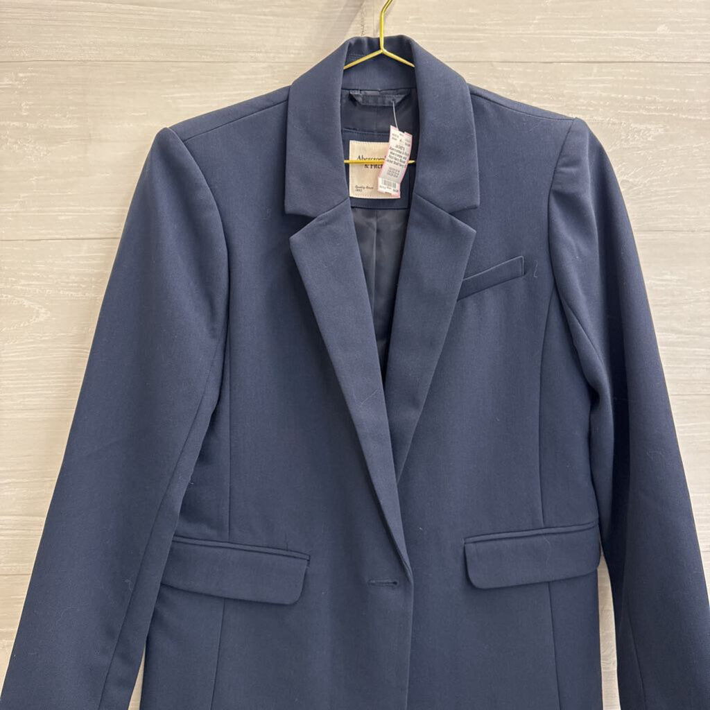 Abercrombie and Fitch Navy Blazer Jacket Small