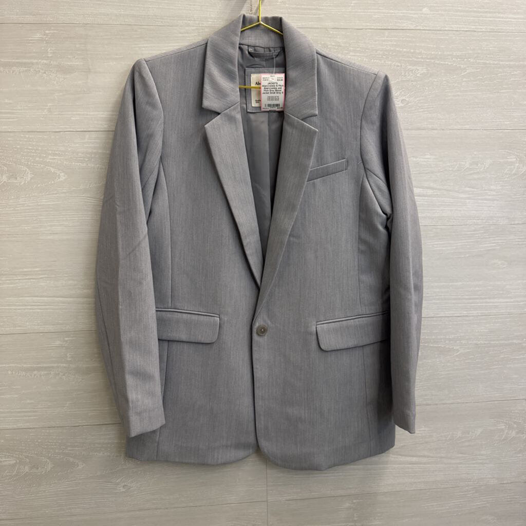 Abercrombie and Fitch Grey Blazer Jacket Small