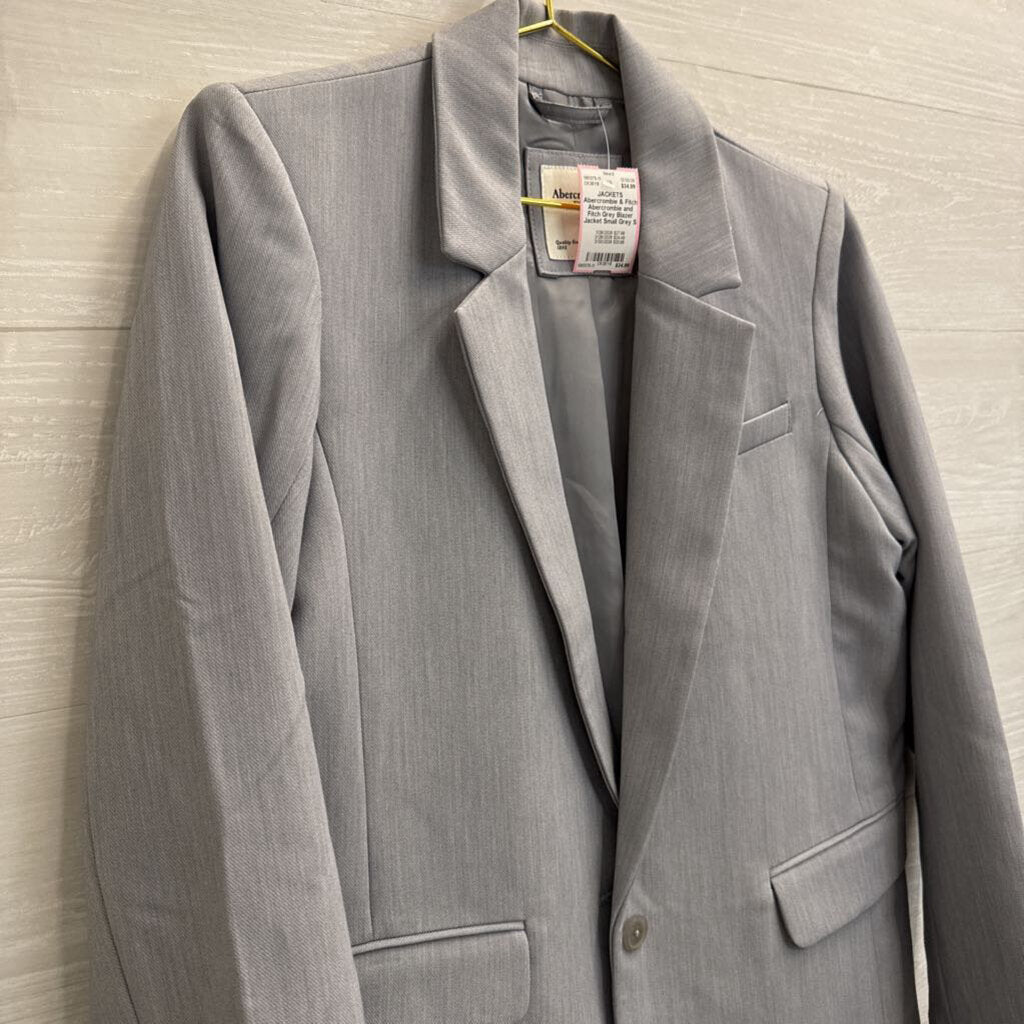 Abercrombie and Fitch Grey Blazer Jacket Small