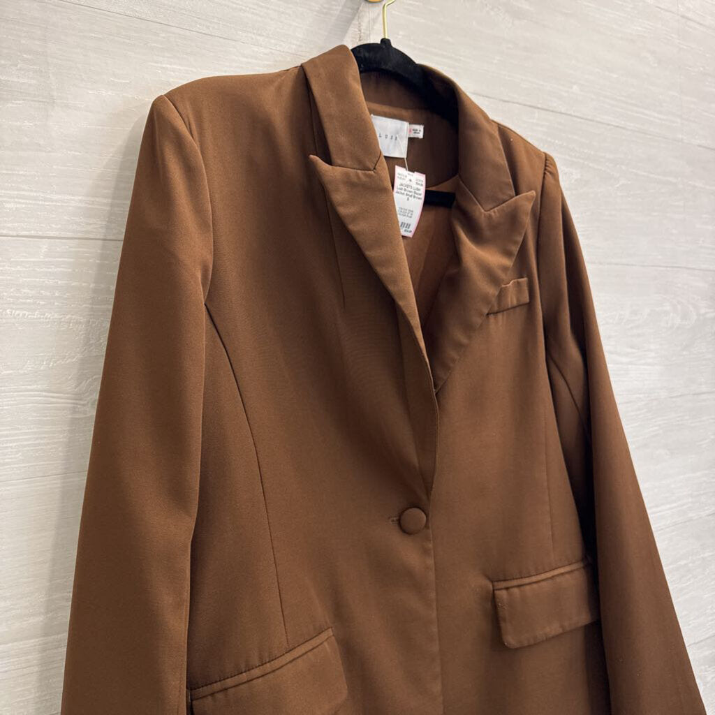 Lush Brown Blazer Jacket Small