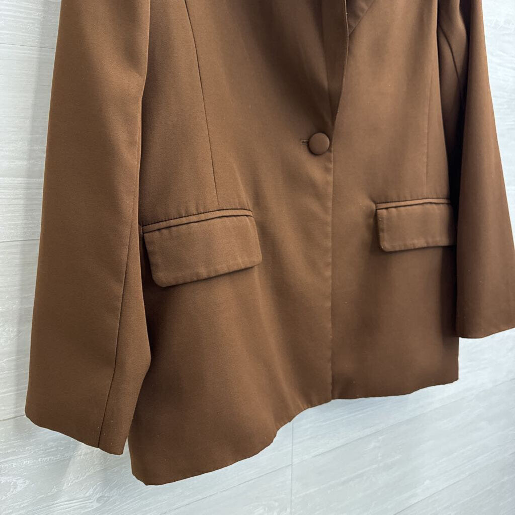 Lush Brown Blazer Jacket Small