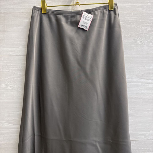A New Day Grey Silky Maxi Skirt Small