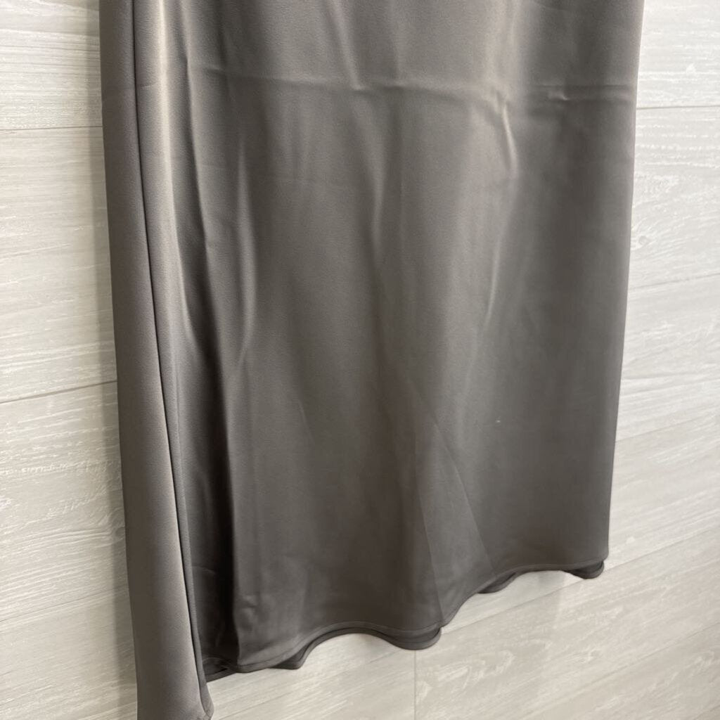 A New Day Grey Silky Maxi Skirt Small