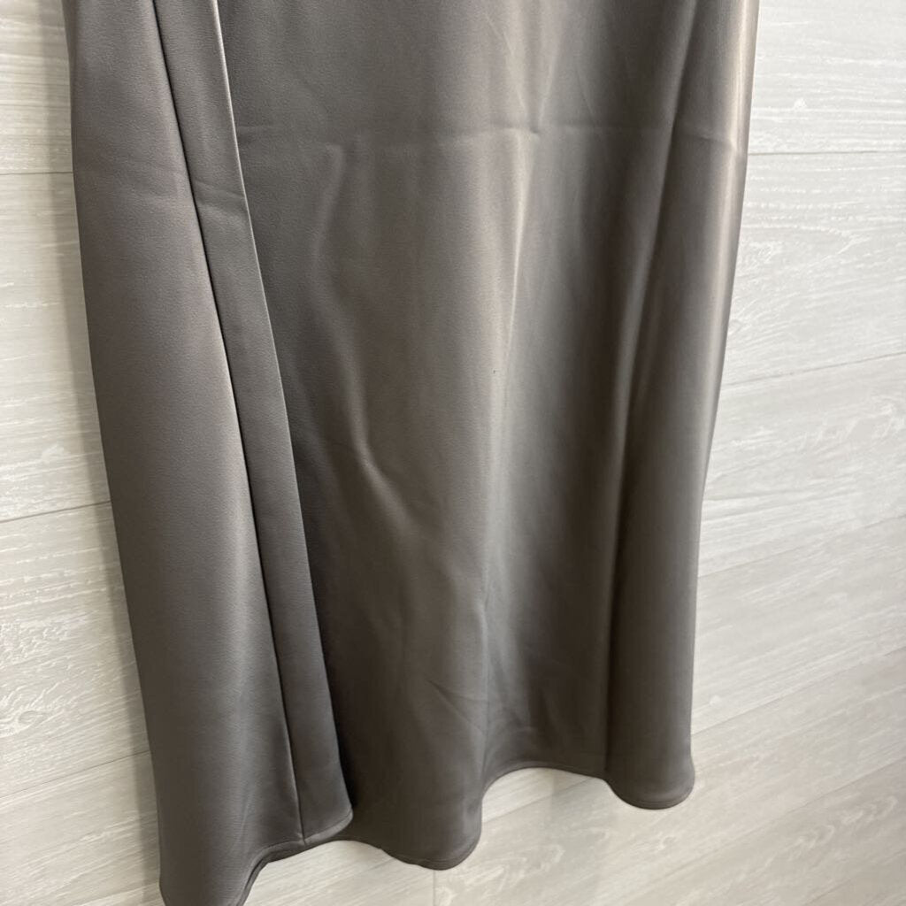 A New Day Grey Silky Maxi Skirt Small