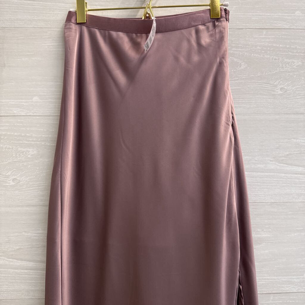 Bishop and Young Purple Silky Maxi Skirt Small