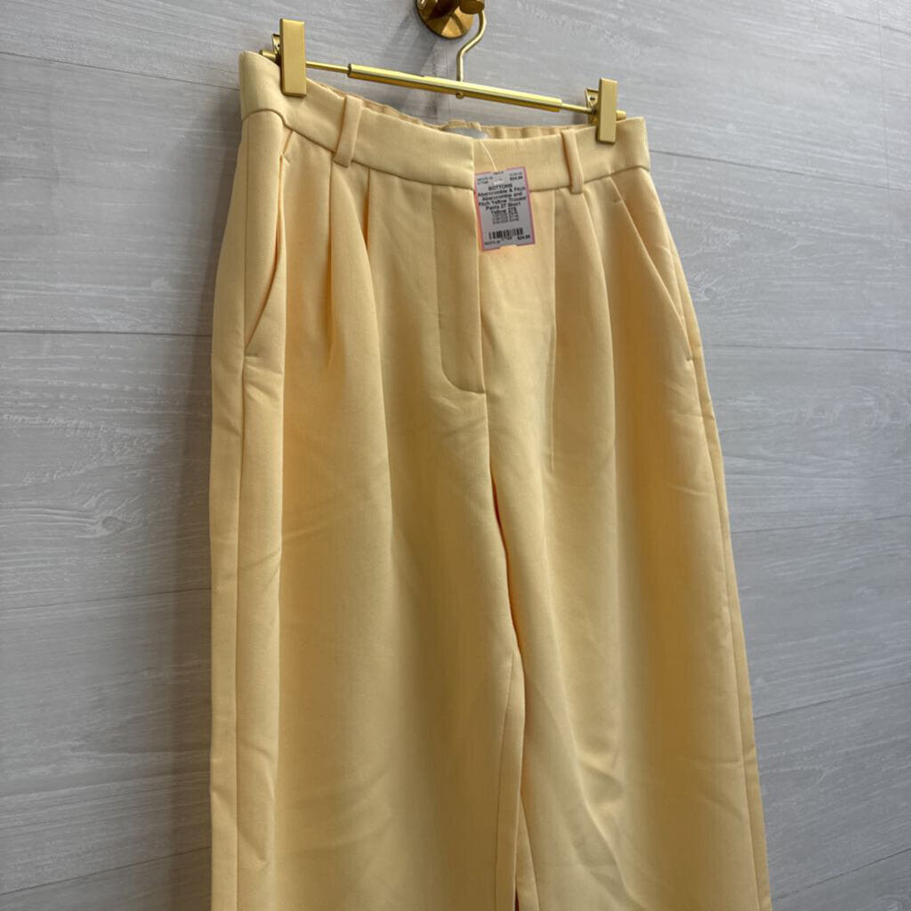 Abercrombie and Fitch Yellow Trouser Pants 27 Short