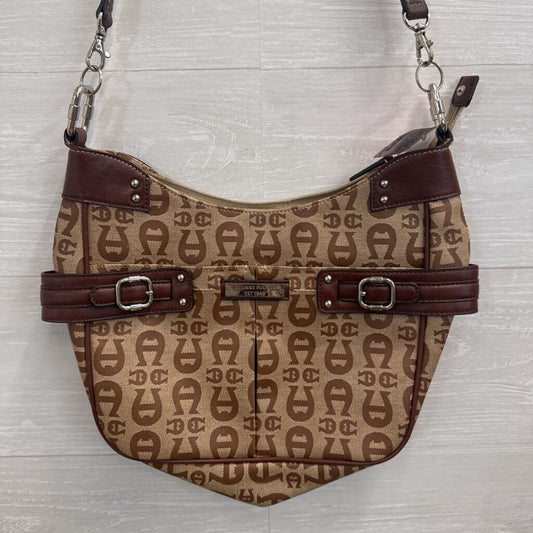 Etienne Aigner Regal Signature Collection Monogram Canvas/ Leather Shoulder Purse