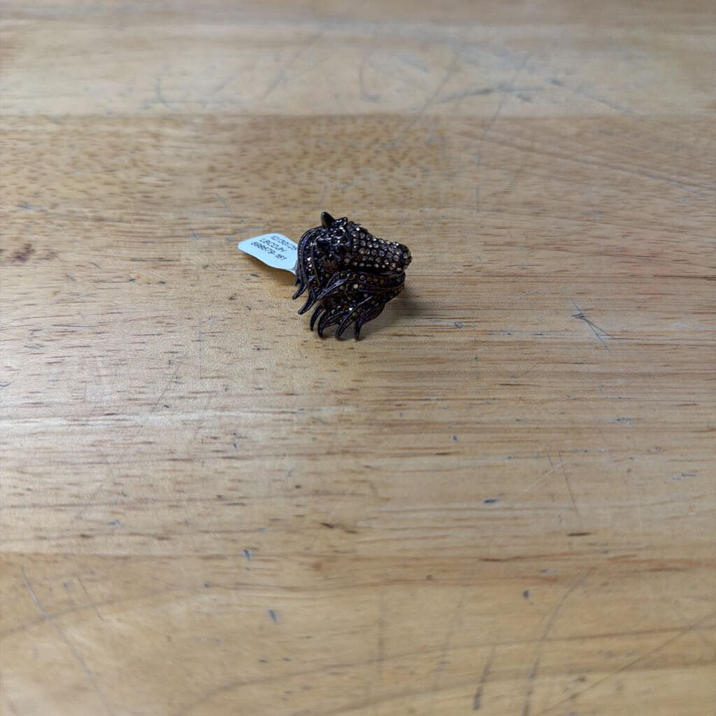 Bronze Horse Stretchy Ring