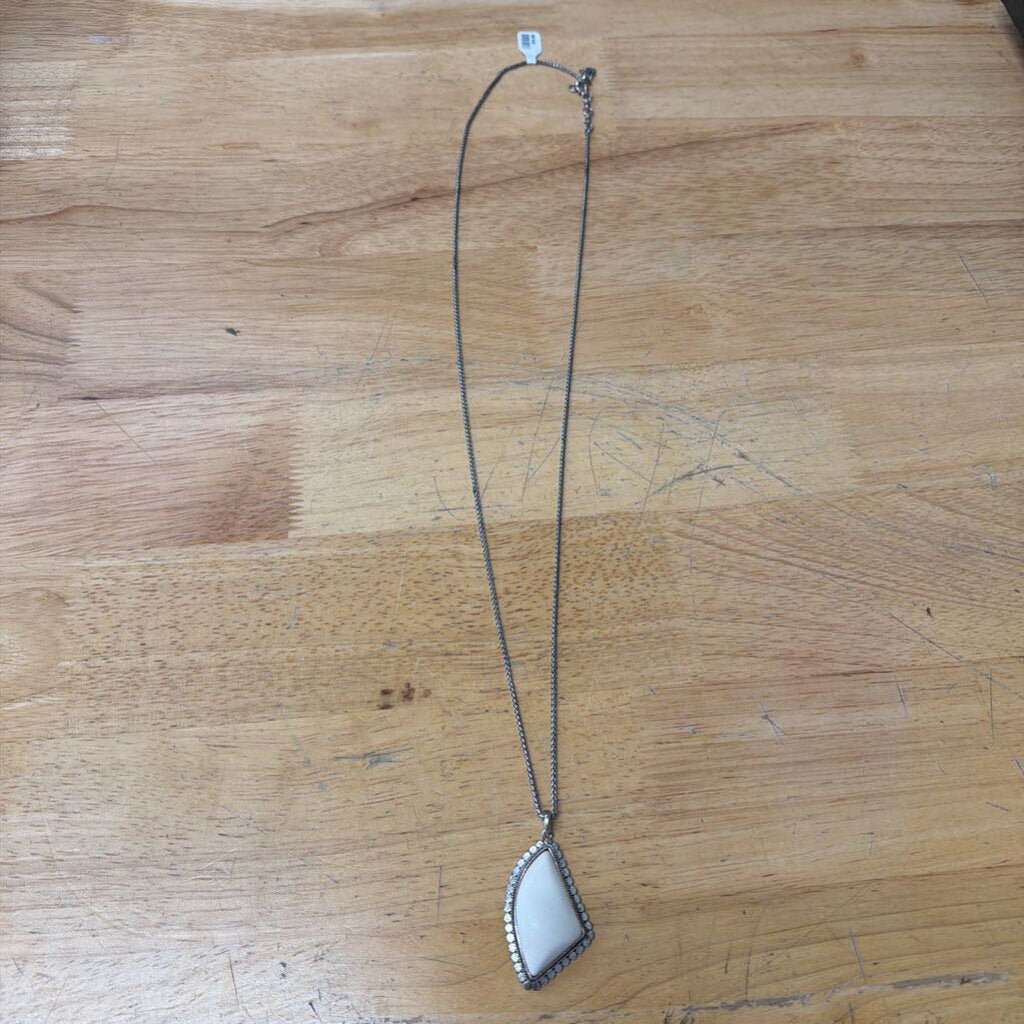 Lucky Brand White Stone Necklace