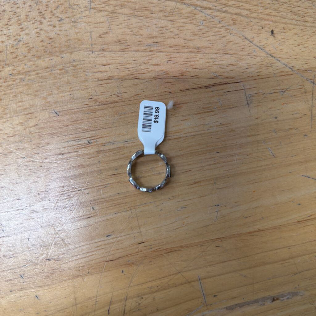 Silver Toned Multi Stone Ring