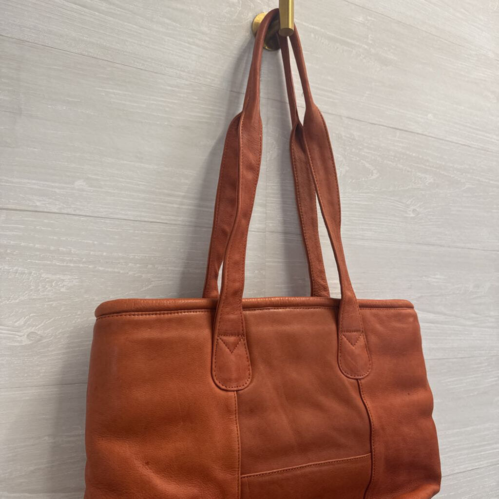 Virginia Tech Leather Tote Bag