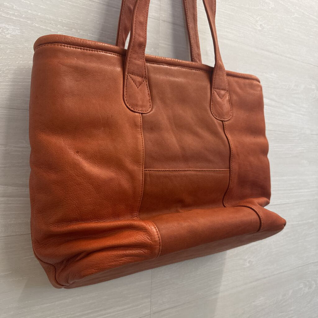 Virginia Tech Leather Tote Bag