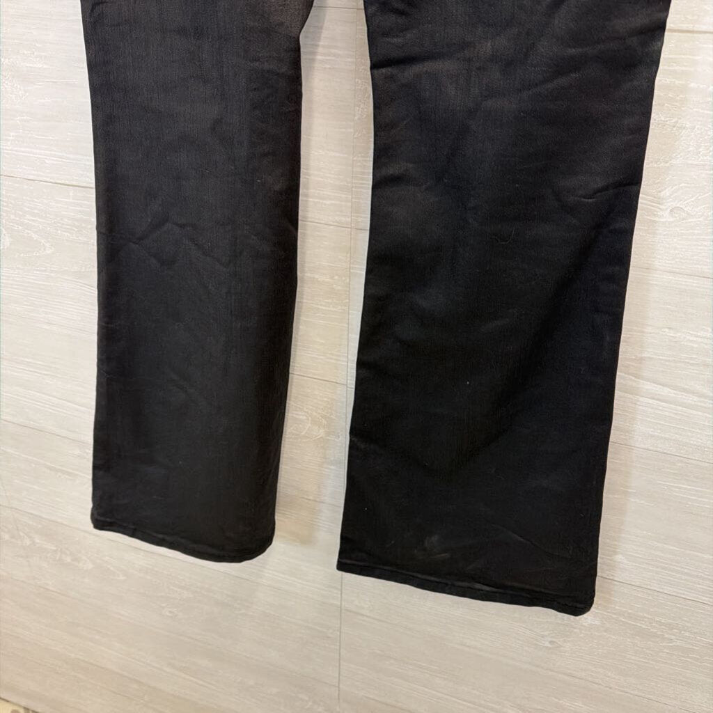 Altar'd State Black Coated Denim Flare Leg Jeans 13