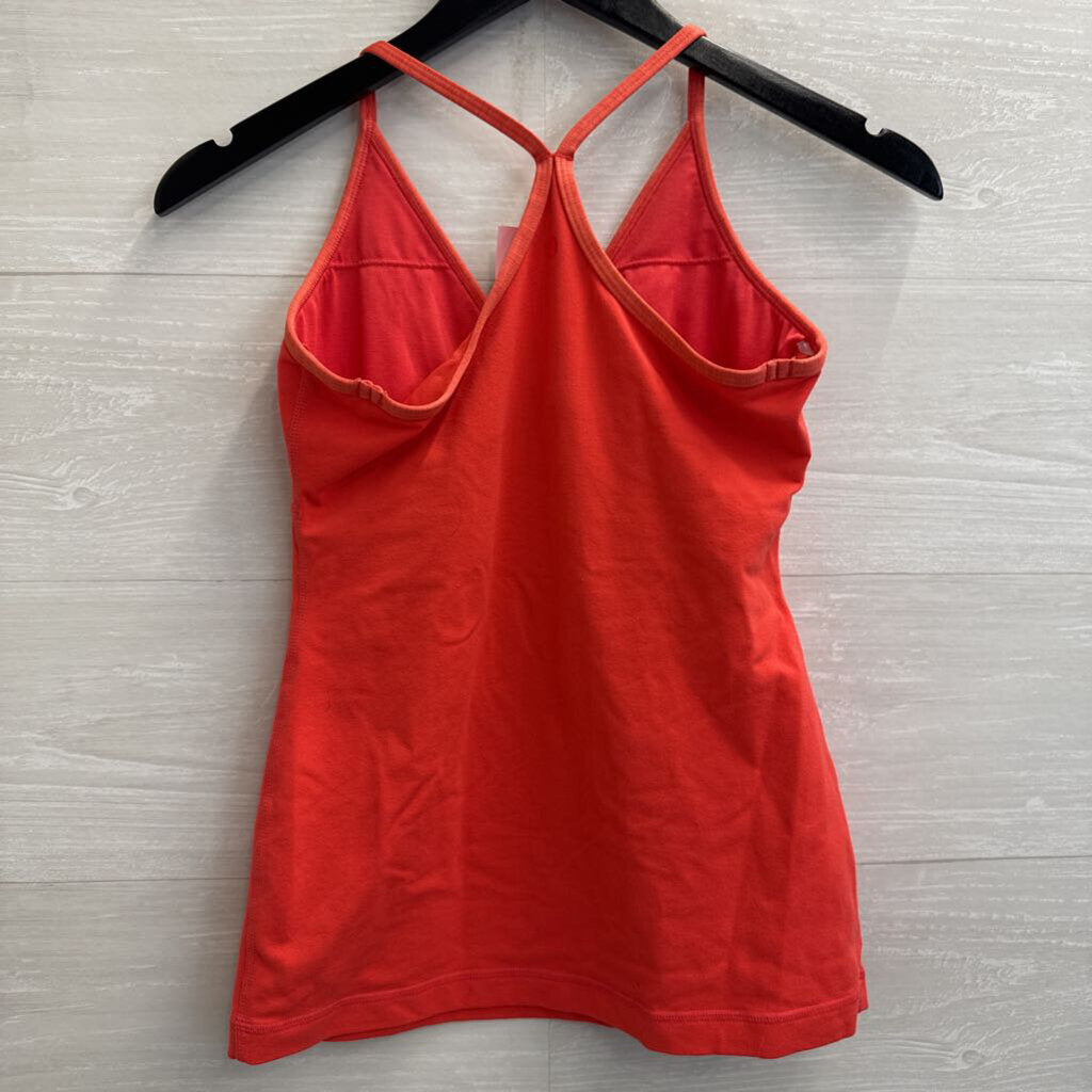 Lululemon Coral V Neck Athletic Tank Top Small