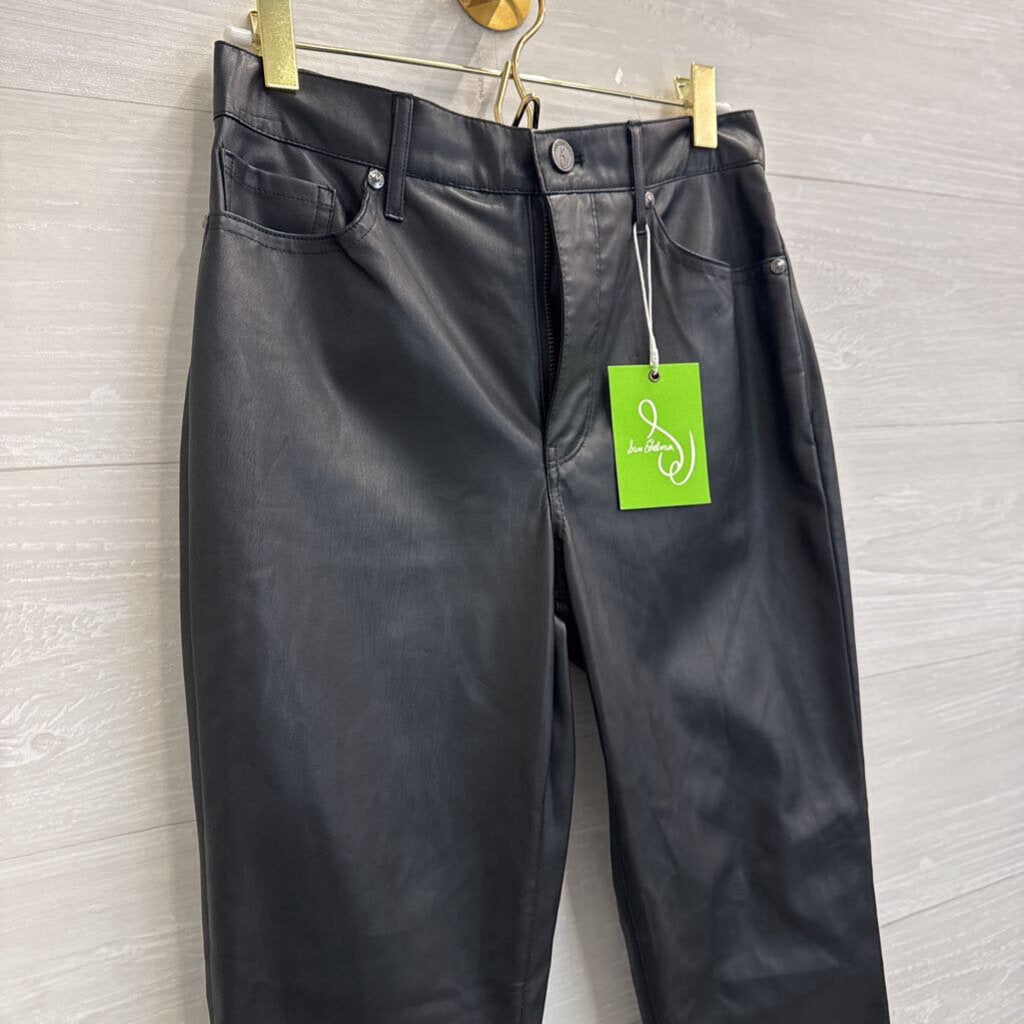 Sam Edelman Black Faux Leather High Rise Skinny Ankle Pants 26