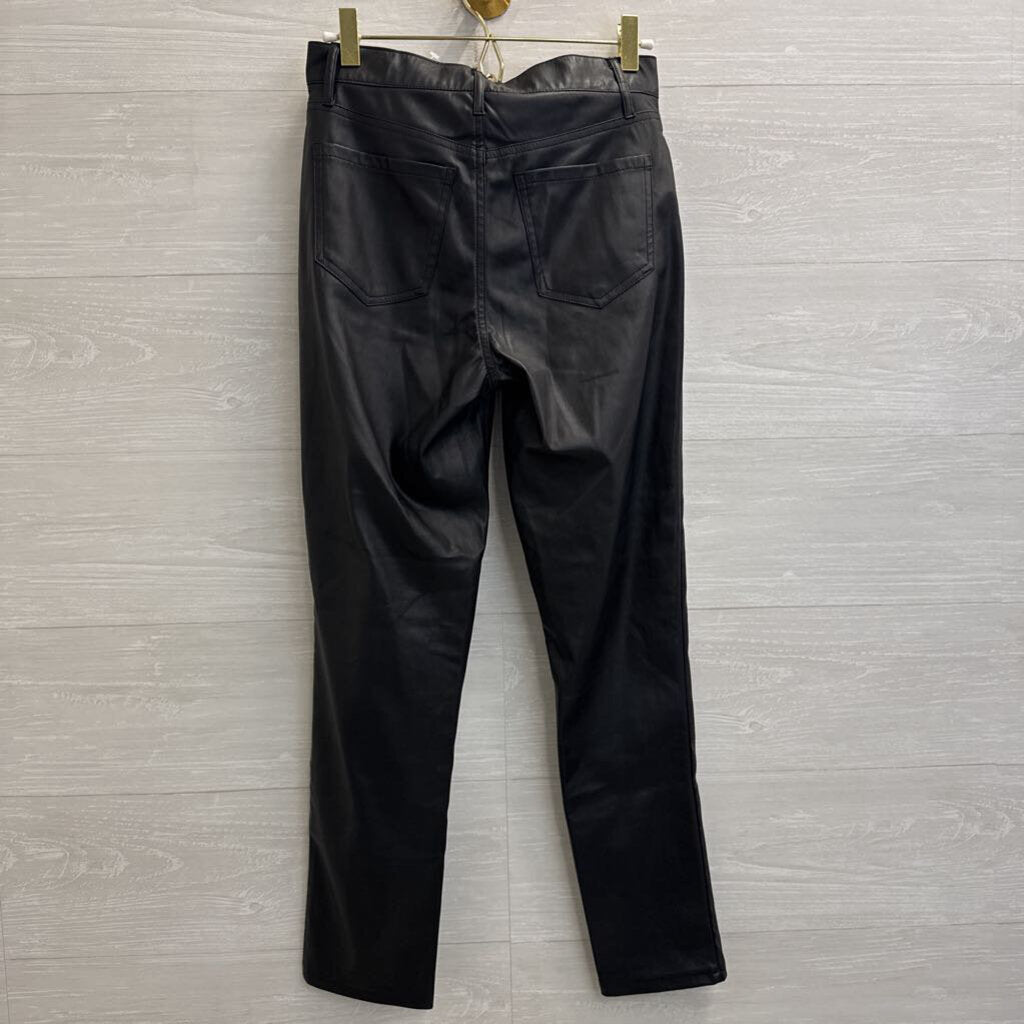 Sam Edelman Black Faux Leather High Rise Skinny Ankle Pants 26
