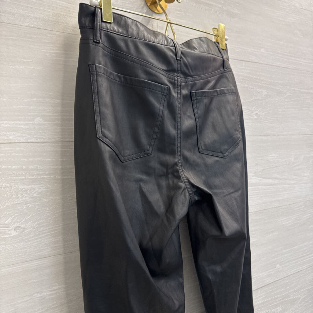 Sam Edelman Black Faux Leather High Rise Skinny Ankle Pants 26