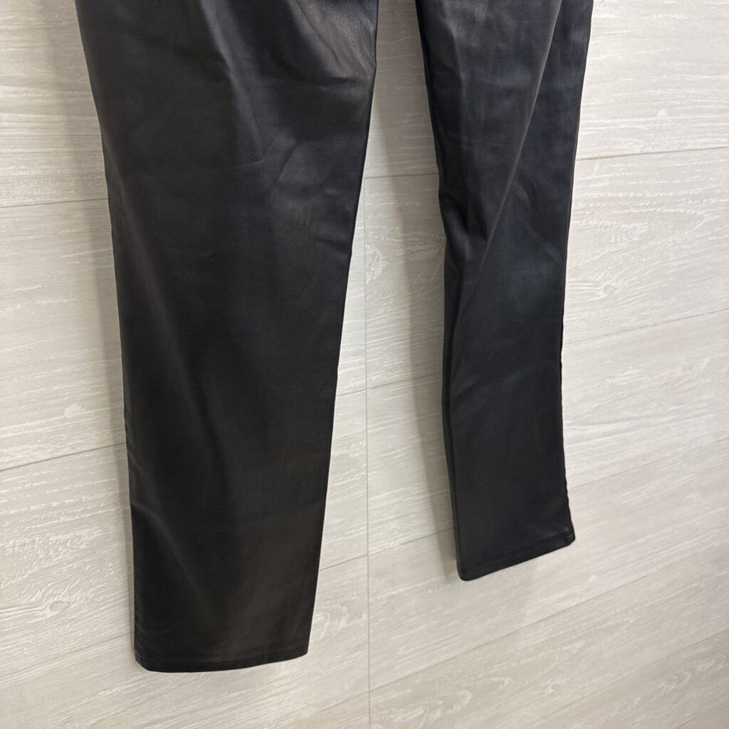 Sam Edelman Black Faux Leather High Rise Skinny Ankle Pants 26