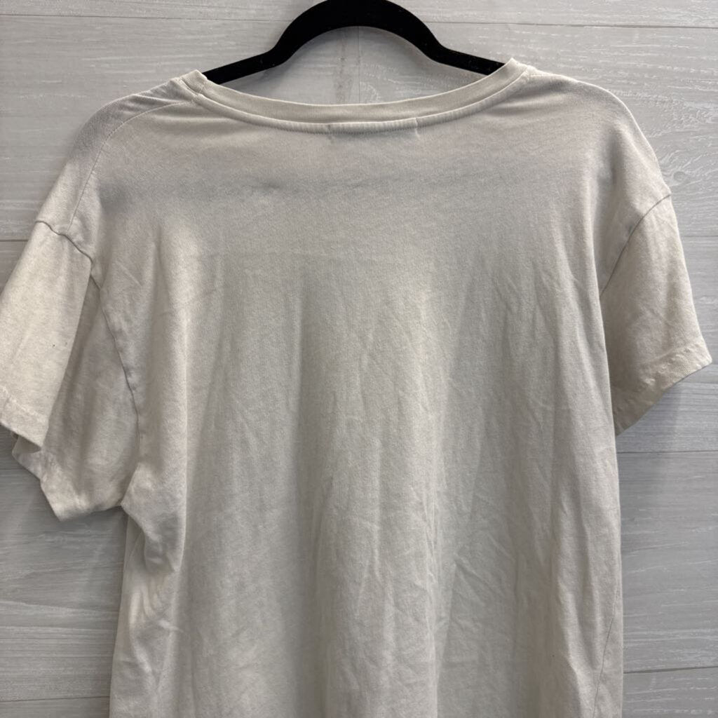 Day Dreamer White/ Yellow Led Zeppelin Short Sleeve Graphic Tee Medium