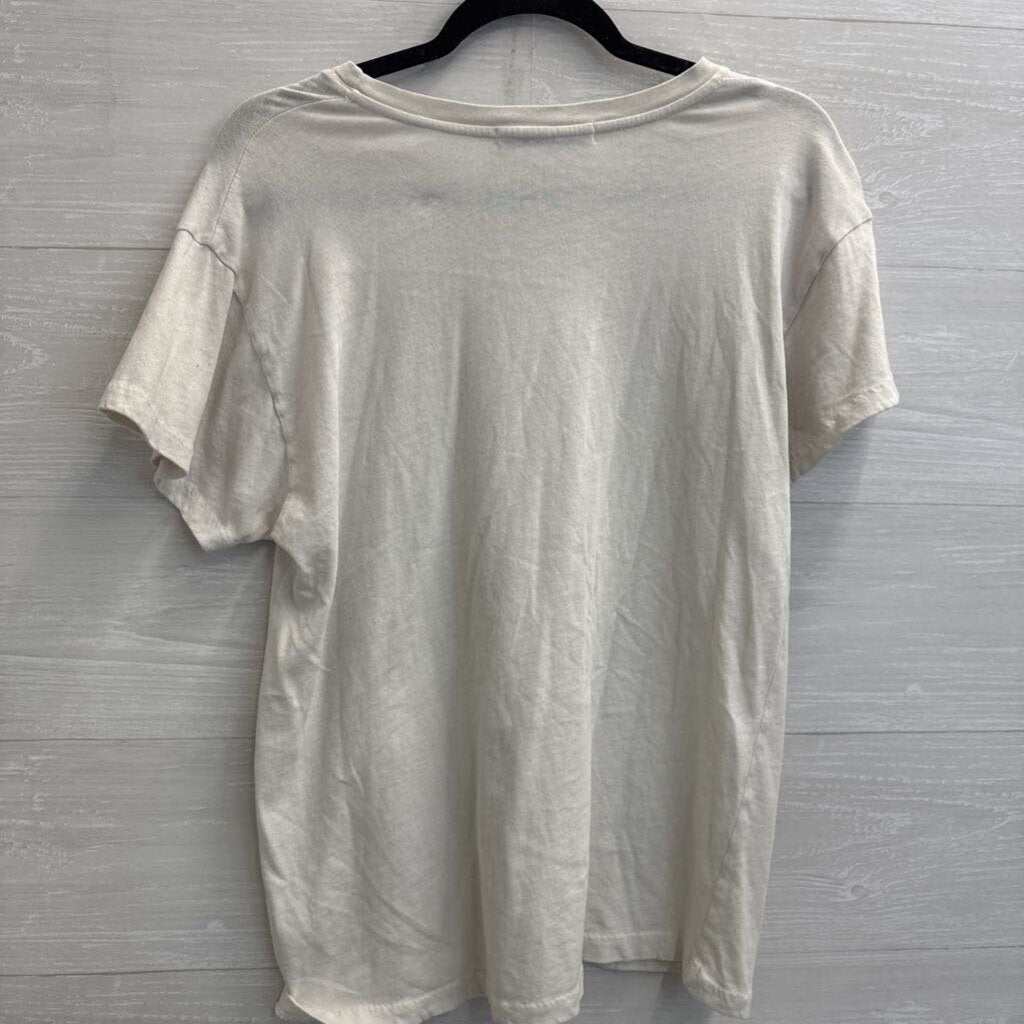 Day Dreamer White/ Yellow Led Zeppelin Short Sleeve Graphic Tee Medium