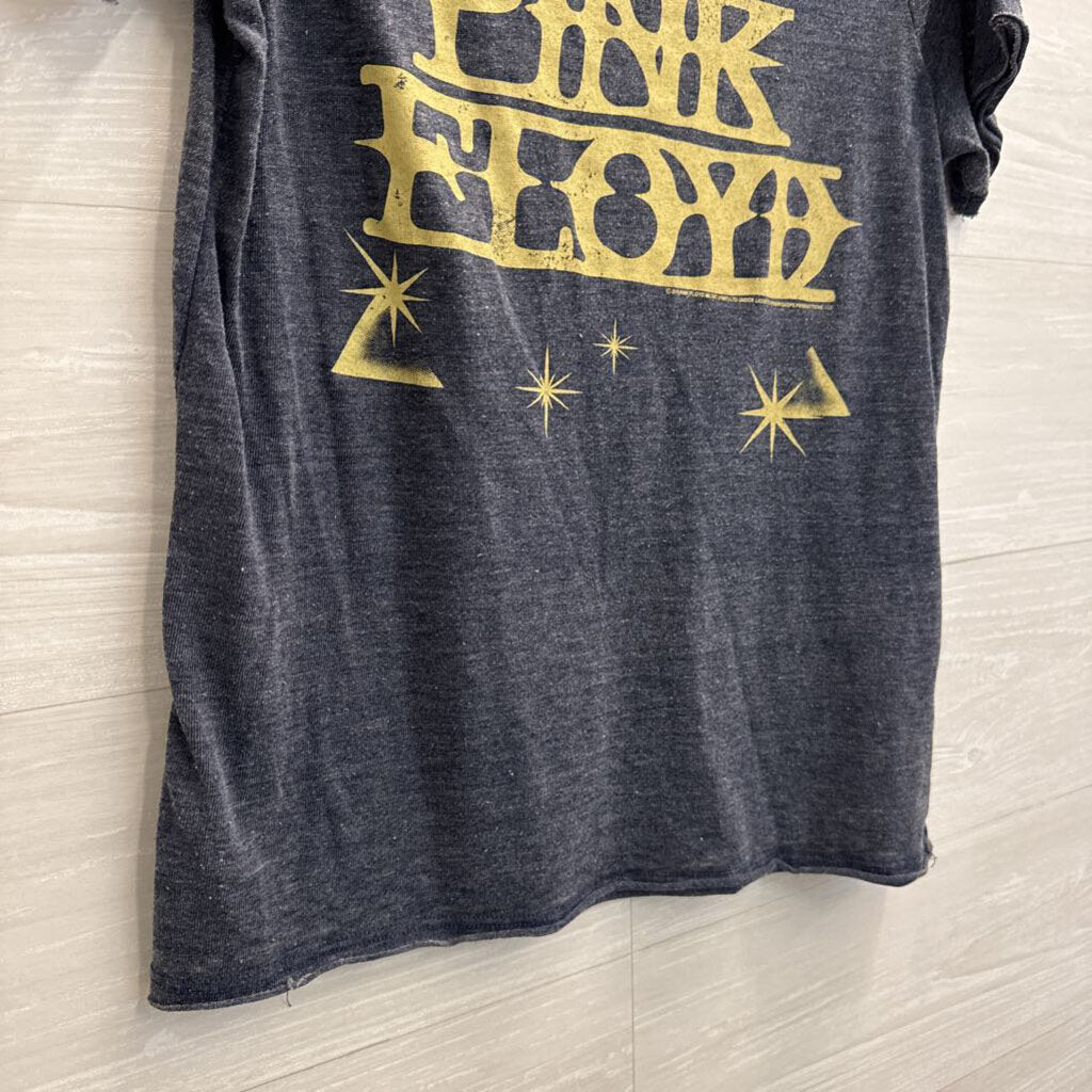 Chaser Grey Pink Floyd Short Sleeve Graphic Tee Medium