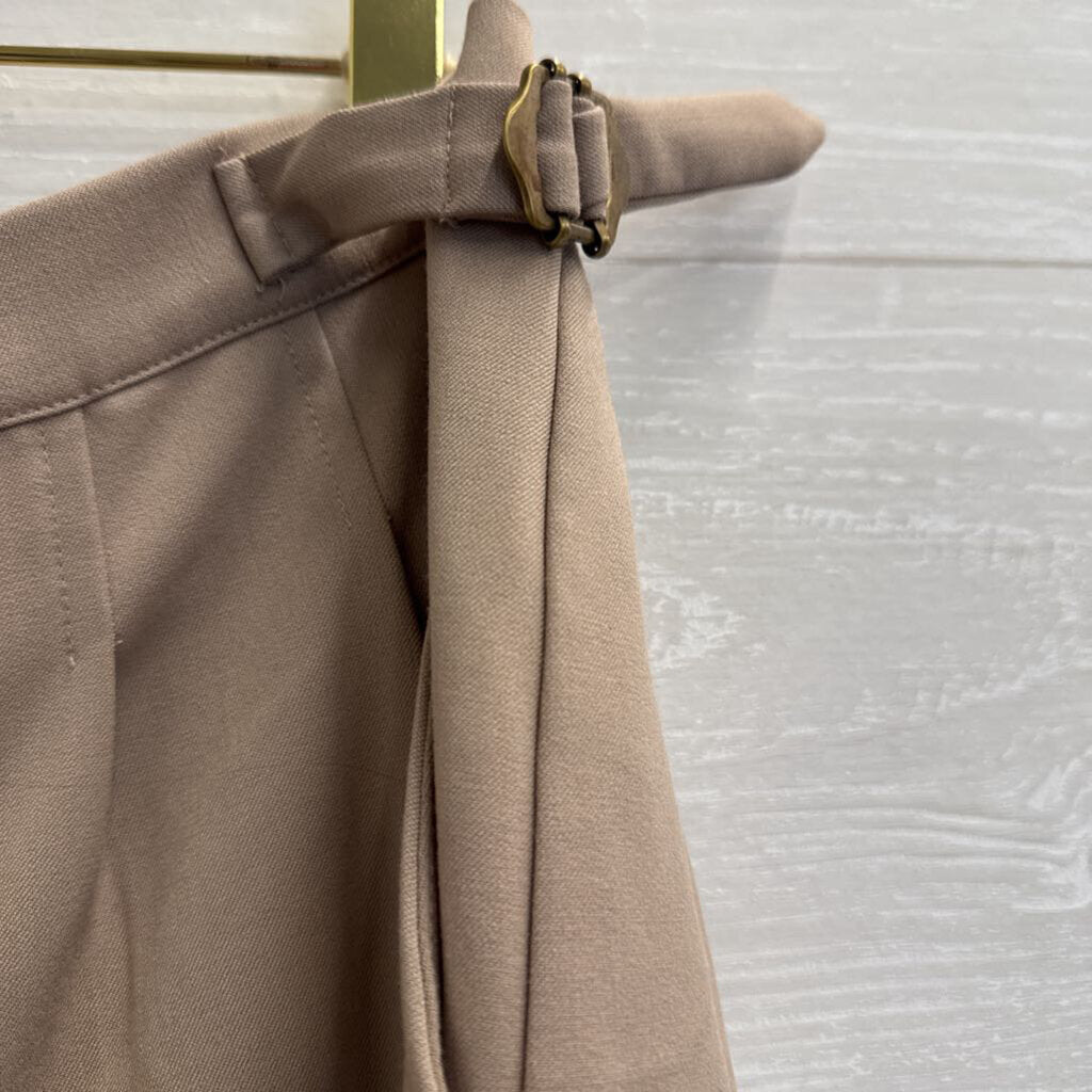 Heartloom Brown Adjustable Waist Wide Leg Trouser Pants Medium