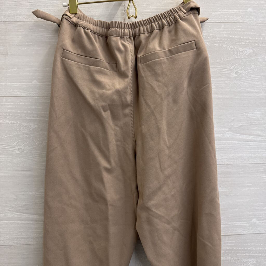 Heartloom Brown Adjustable Waist Wide Leg Trouser Pants Medium