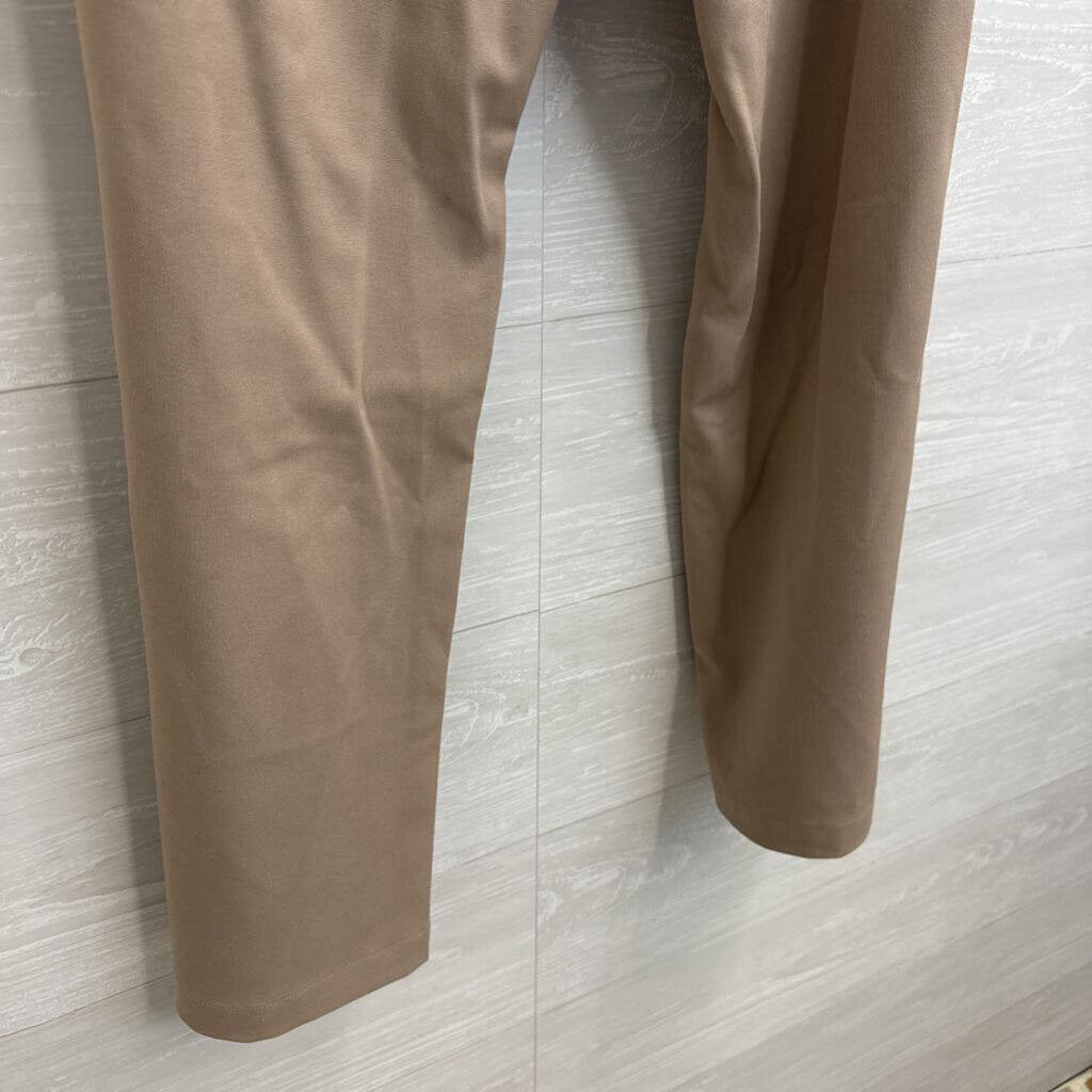 Heartloom Brown Adjustable Waist Wide Leg Trouser Pants Medium