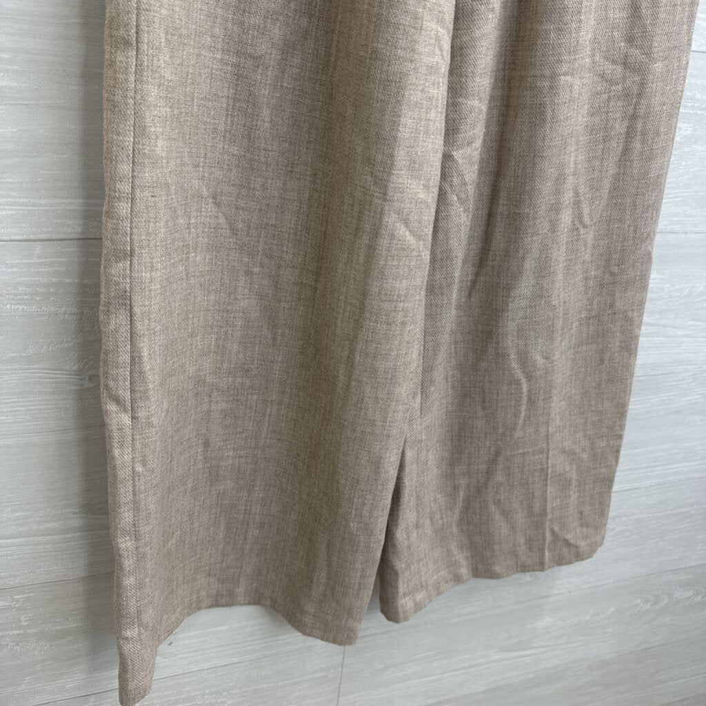 Frnch Brown Wide Leg High Waisted Trouser Pants Medium