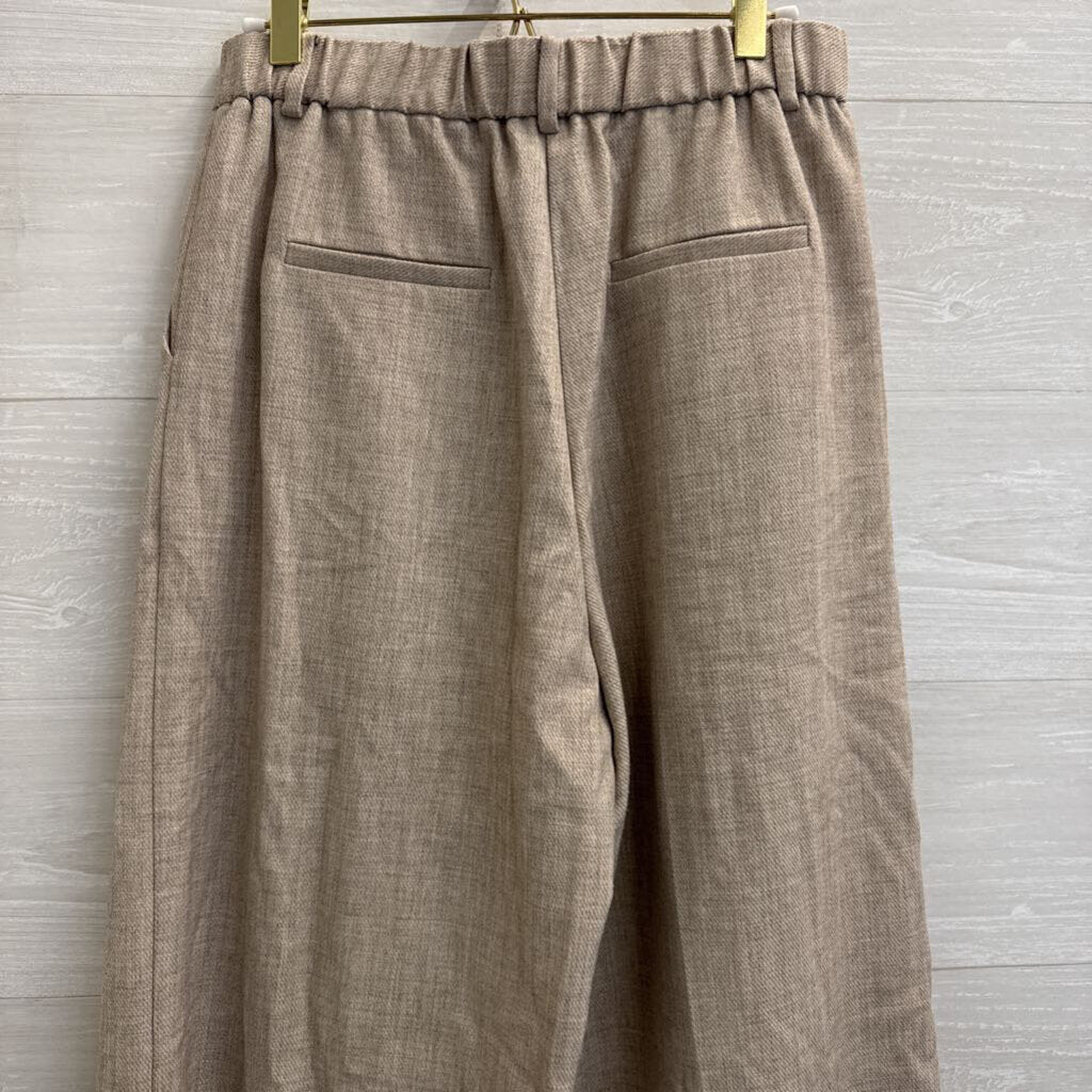 Frnch Brown Wide Leg High Waisted Trouser Pants Medium