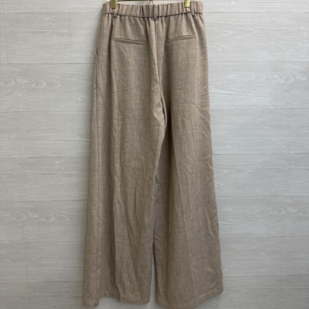 Frnch Brown Wide Leg High Waisted Trouser Pants Medium