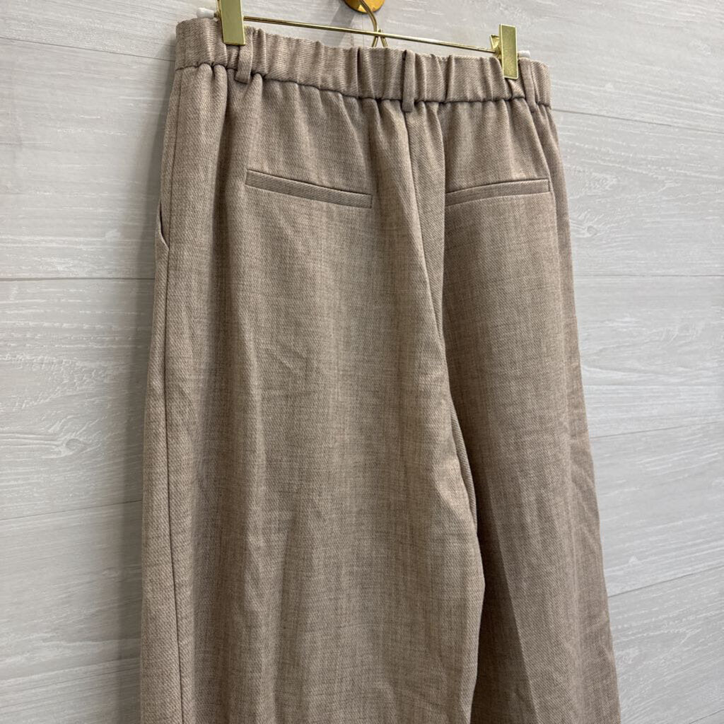 Frnch Brown Wide Leg High Waisted Trouser Pants Medium