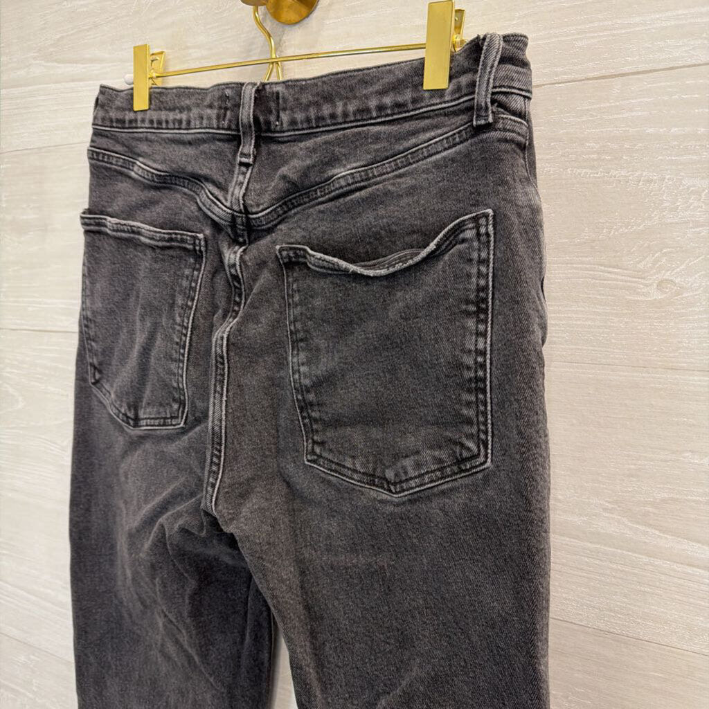 Agolde Black Denim Wide Leg Jeans 29